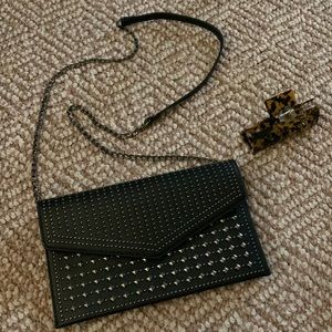 NWOT shoulder/crossbody studded pleather purse
